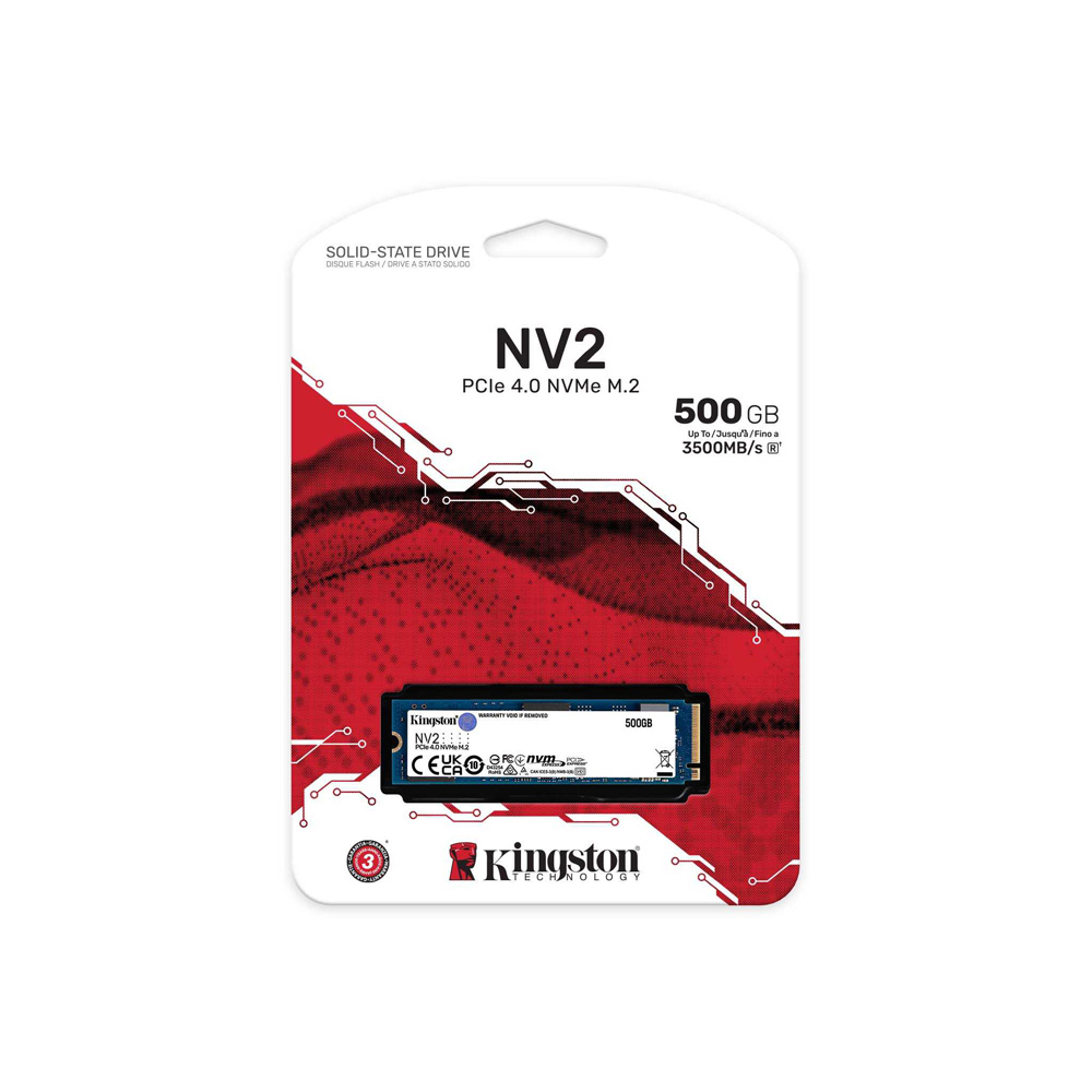 Ổ cứng SSD Kingston NV2 500GB PCIe 4.0 x4 NVMe M.2 (SNV2S500G) - Hình ảnh 2