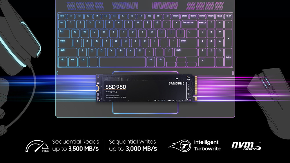 Ổ Cứng SSD Samsung 980 500GB M.2 NVMe PCIe Gen 3.0 x4 MZ-V8V500BW - ANPHATPC.COM.VN