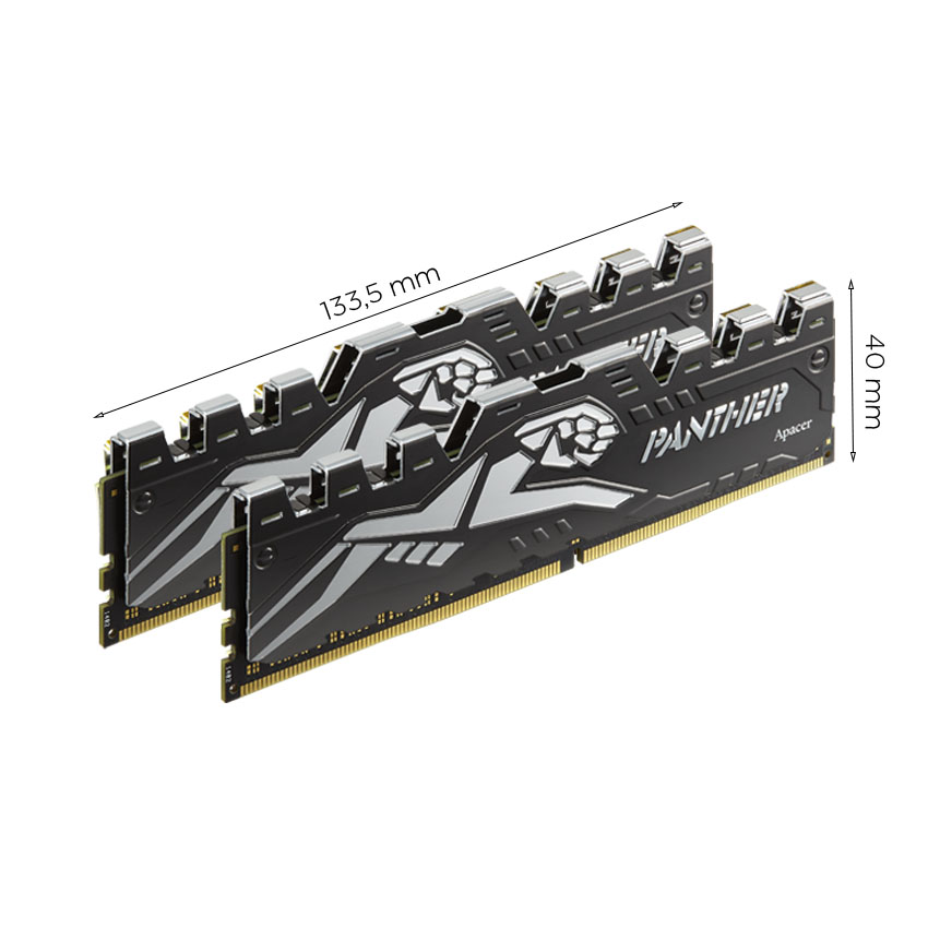 Ram Desktop Apacer OC Panther-Golden (AH4U08G32C28Y7GAA-1) 8GB (1x8GB) DDR4 3200Mhz - Hình ảnh 2
