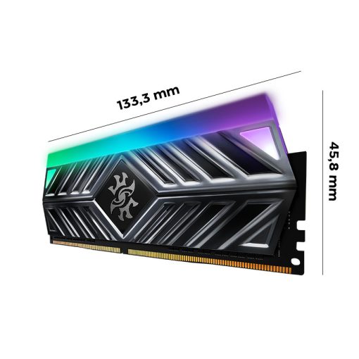 RAM DESKTOP ADATA XPG SPECTRIX D41 RGB GREY (AX4U32008G16A-ST41) 8GB (1X8GB) DDR4 3200MHZ - Hình ảnh 3